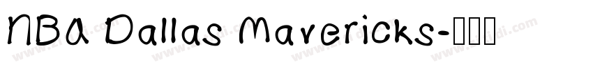 NBA Dallas Mavericks字体转换